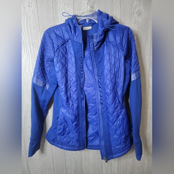 Athleta Women's Vibrant Blue Ski Jacket - Picture 3 of 6